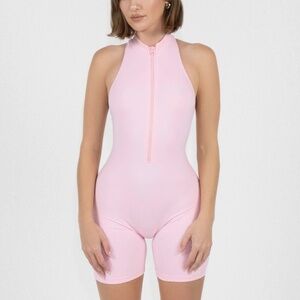 Davis Active Zip Romper Light Pink (M/L)